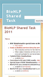 Mobile Screenshot of 2011.bionlp-st.org