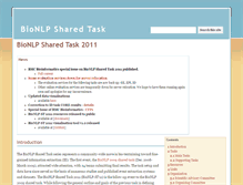 Tablet Screenshot of 2011.bionlp-st.org